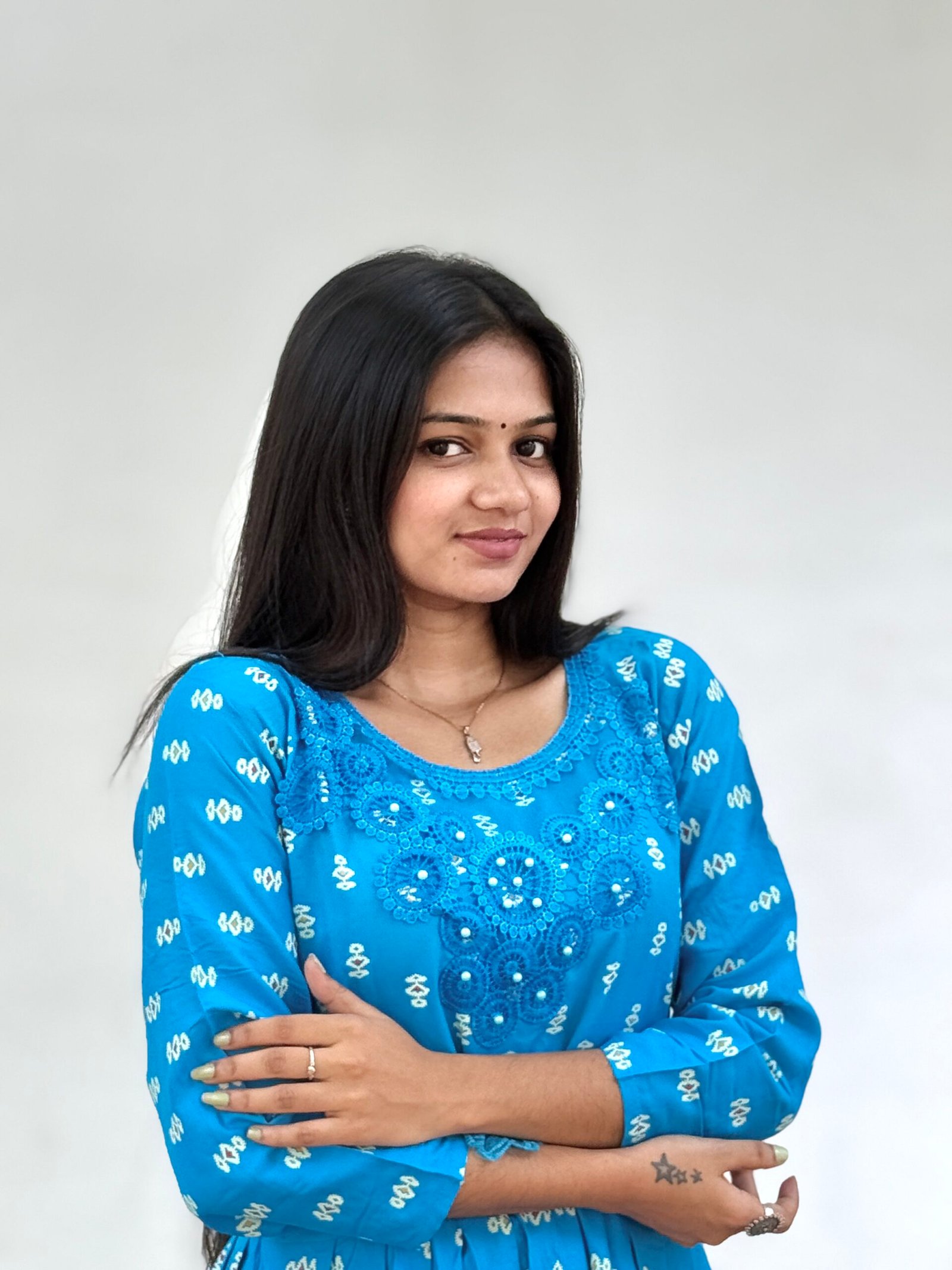 Sky Sapphire Bloom - Elegant Bloom