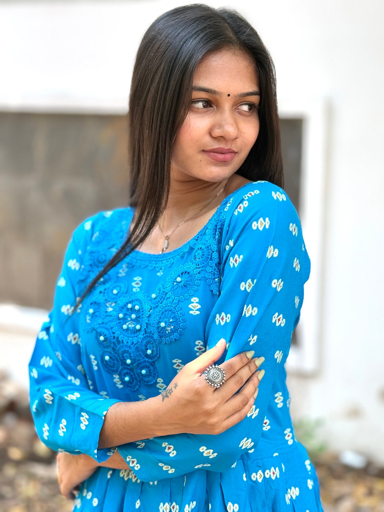 Sky Sapphire Bloom - Elegant Bloom